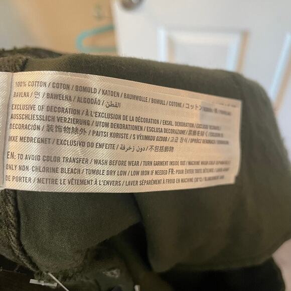 NWT Hollister Mini Skirt Size 9 29 Denim Cut Off Jean Snake Ultra High Rise - Picture 6 of 14